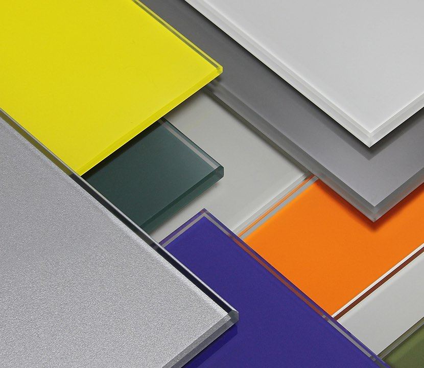 Acid Etched Painted Glass